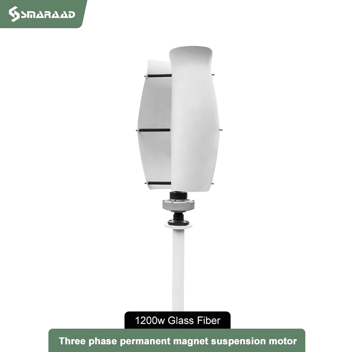 SMARAAD ST-1200W Vertical Axis Wind Turbine | 12V & 24V