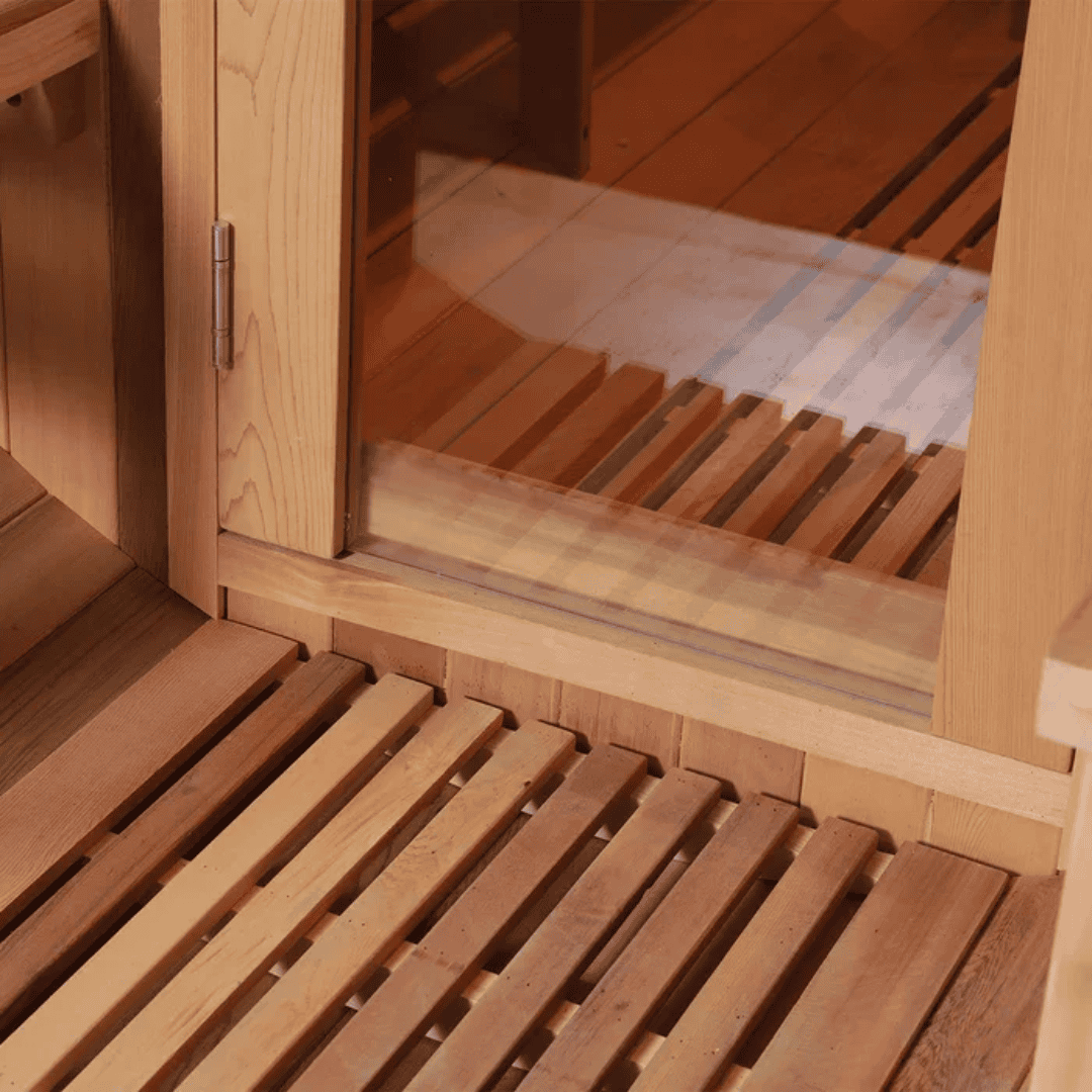 DONJOHNSTYLE4URHOME Red Cedar Sauna with 9kW Electric Heater