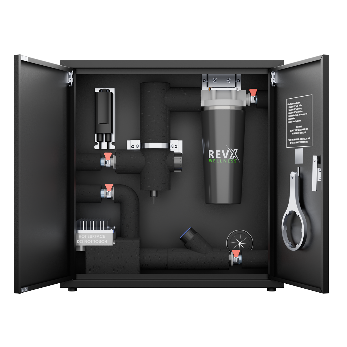 RevX X-FLOW Cold Plunge Filtration System with UV-C
