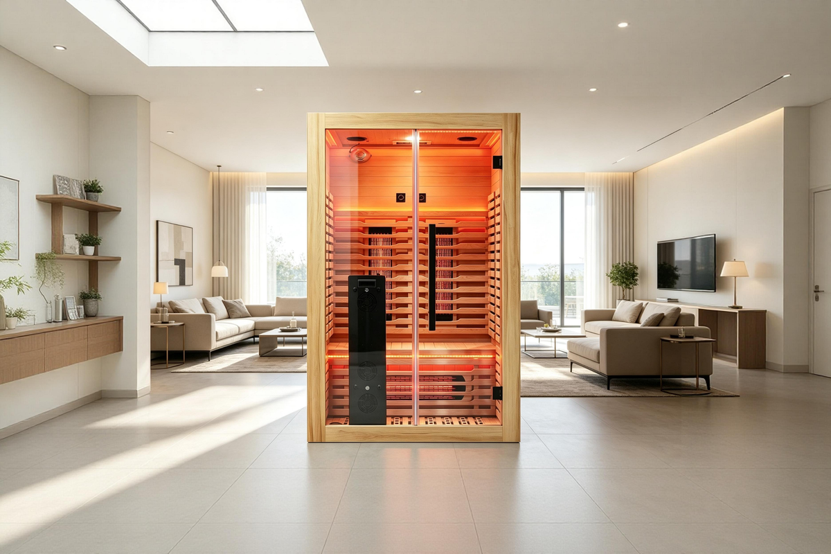 Blisspod Venetian RED 2-Person Full-Spectrum Infrared Sauna