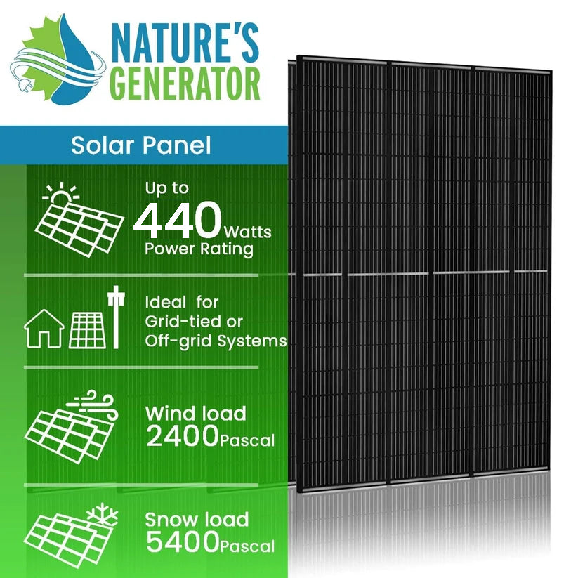 Nature's Generator Powerhouse Gen 2 Solar Bundle, Panel & Pod Options