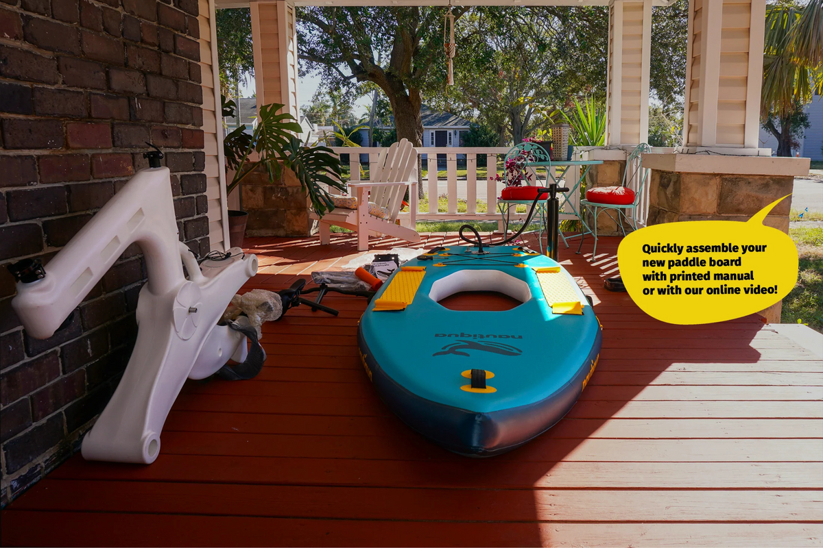 Nautiqua BELIZE Inflatable Paddleboard Water Bike with Pedal Drive