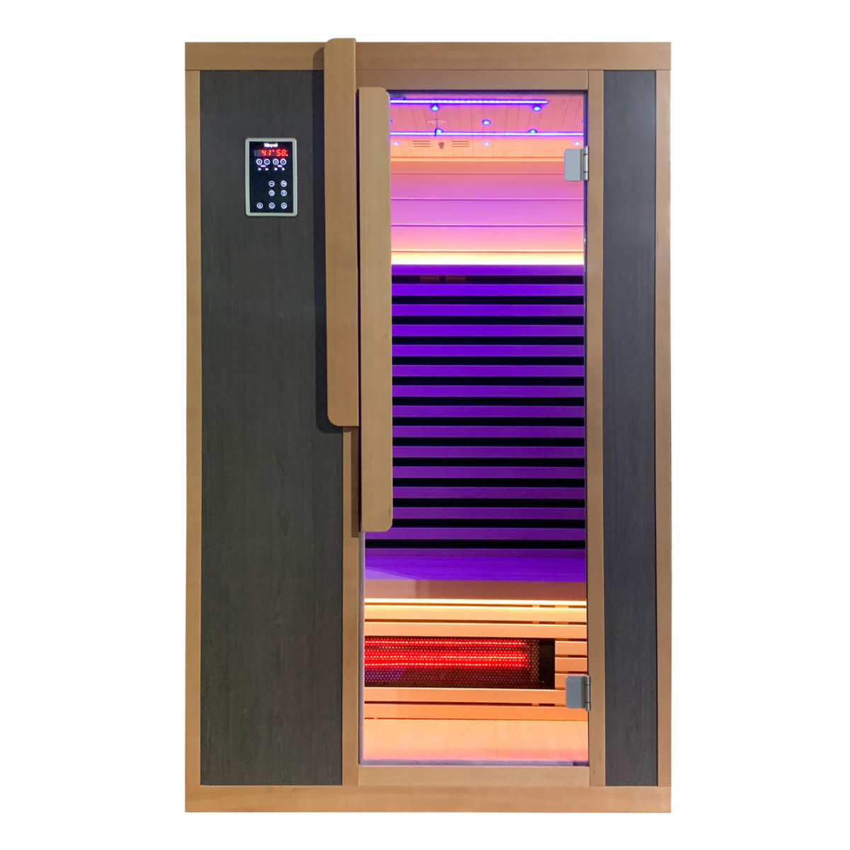 Blisspod Bergen 2-Person Full-Spectrum Infrared Sauna with Red Light Panel