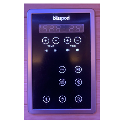 Blisspod Bergen 2-Person Full-Spectrum Infrared Sauna with Red Light Panel