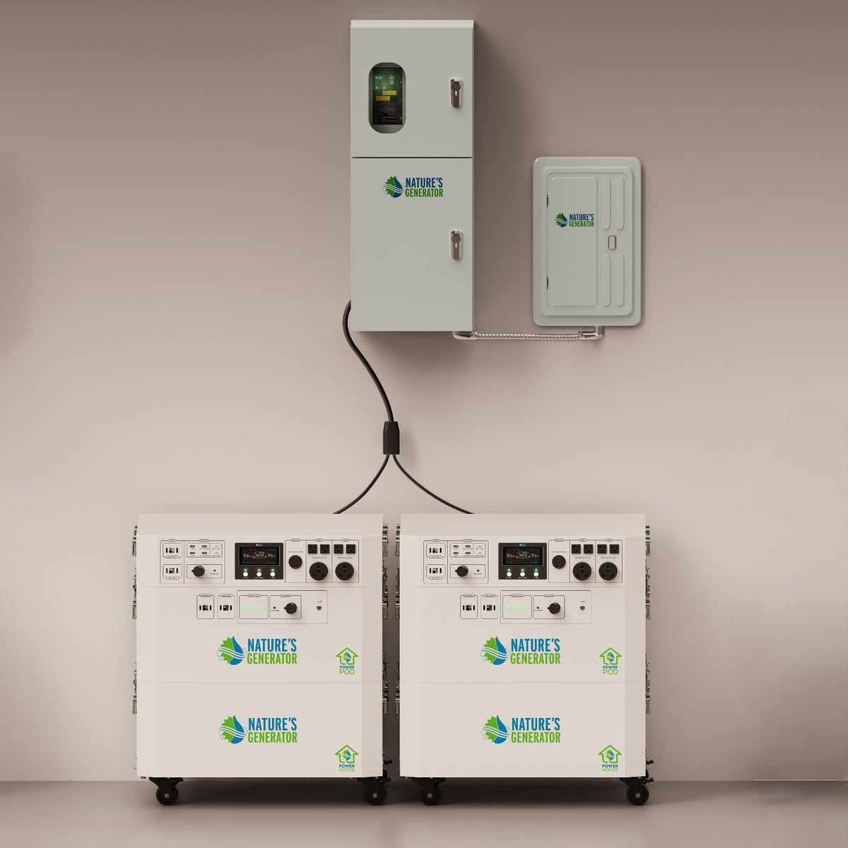 Nature's Generator Powerhouse Gen 2 Solar Bundle, Panel & Pod Options