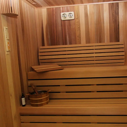 Finnish Sauna Builders 4 × 6 × 8 ft Indoor Sauna Room Kit