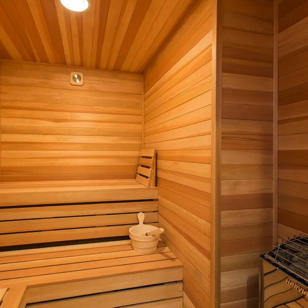 Carbon Smart 6 × 10 × 8 ft Indoor Sauna Kit | Finnish Sauna Builders