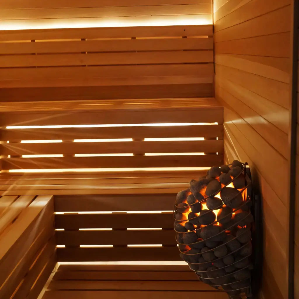 Carbon Smart 6 × 10 × 8 ft Indoor Sauna Kit | Finnish Sauna Builders