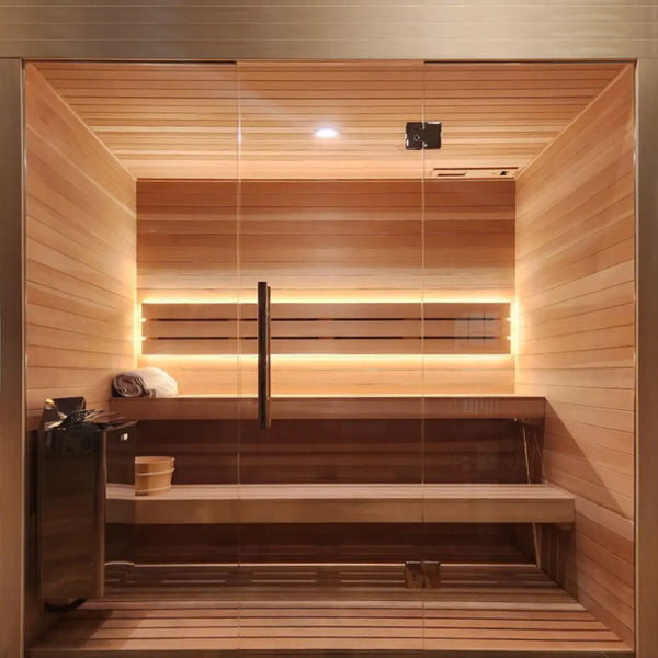 Carbon Smart 6 × 10 × 8 ft Indoor Sauna Kit | Finnish Sauna Builders