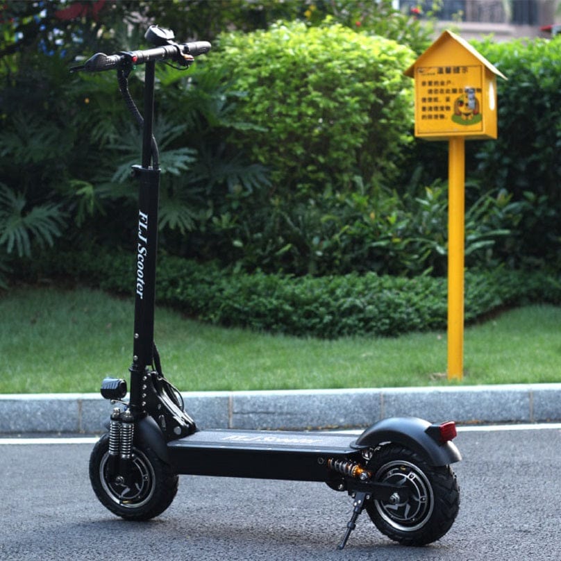 FLJ T11 52V Dual-Motor Folding Electric Scooter, Seat Options