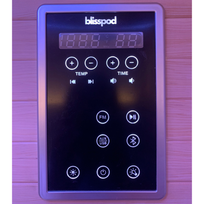 Blisspod Helsinki 2-Person Full-Spectrum Infrared Sauna with Red Light Panel