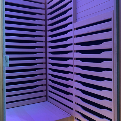 Blisspod Helsinki 2-Person Full-Spectrum Infrared Sauna with Red Light Panel