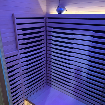 Blisspod Helsinki 2-Person Full-Spectrum Infrared Sauna with Red Light Panel