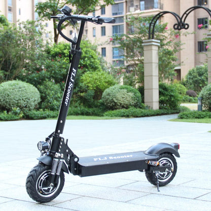 FLJ T11 52V Dual-Motor Folding Electric Scooter, Seat Options