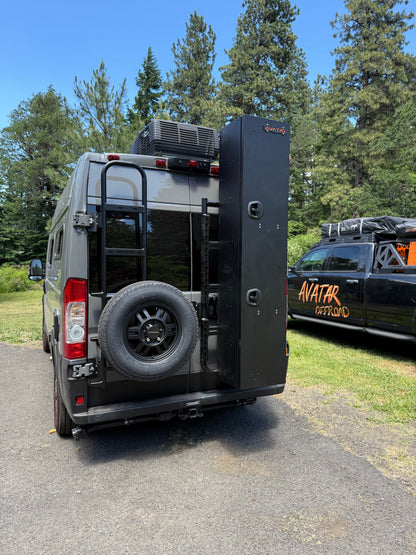 Avatar Offroad Rear Ladder & Spare Tire Carrier for Vans