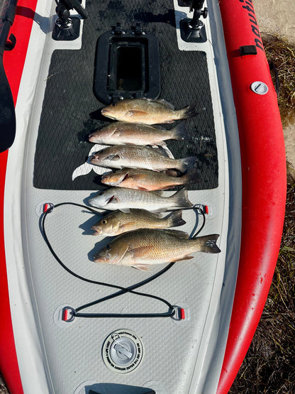 Nautiqua ARUBA Inflatable Fishing Pedal Kayak & Paddleboard, Red
