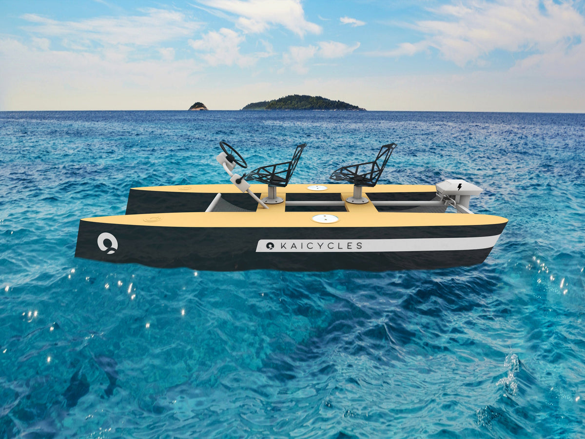 FLY 2-Person Fiberglass Catamaran Boat, 3.5 m