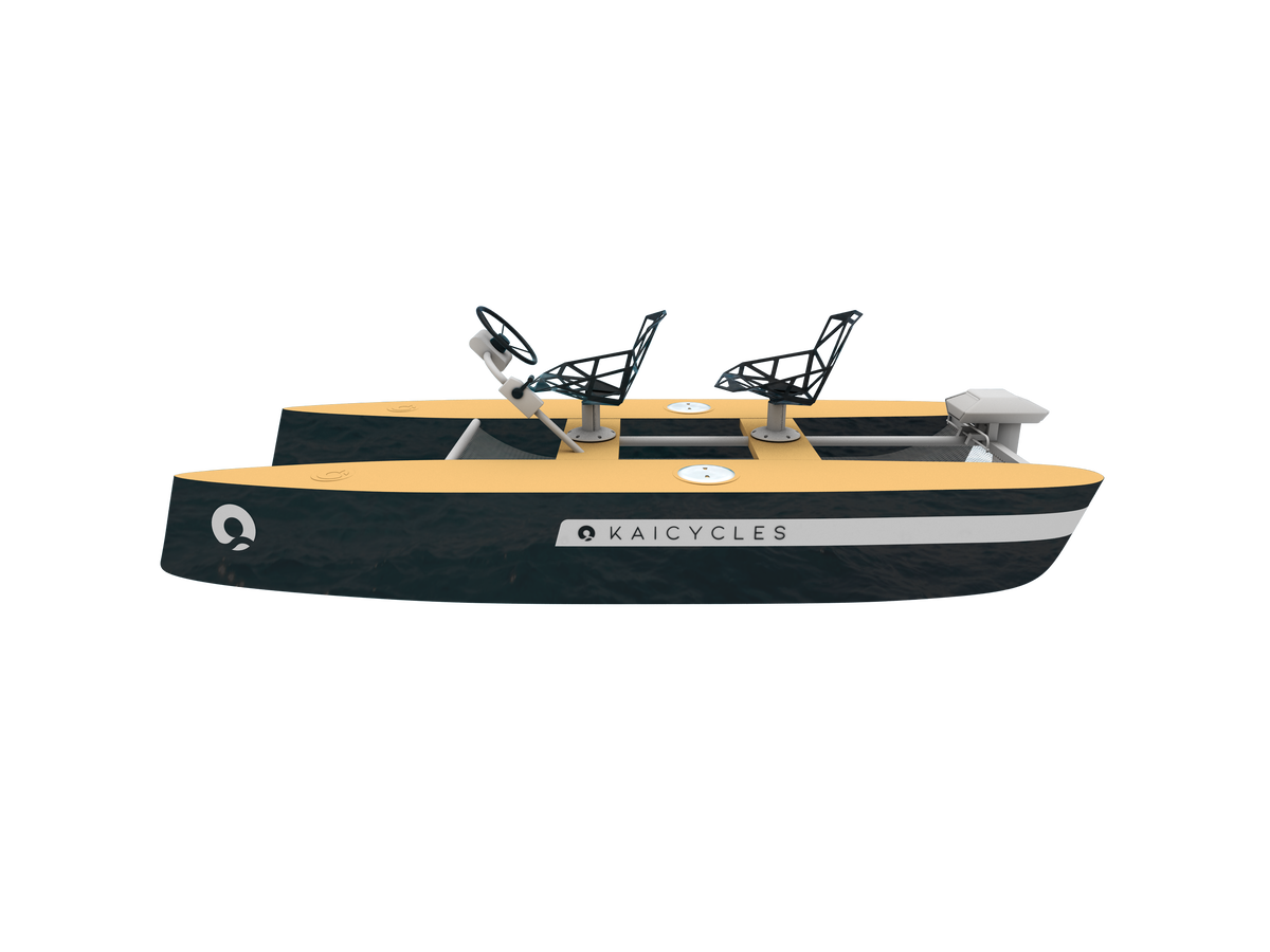 FLY 2-Person Fiberglass Catamaran Boat, 3.5 m