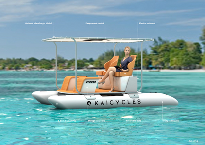 PRO Inflatable Boat, 4 m, 4-Person, Optional Electric Motor
