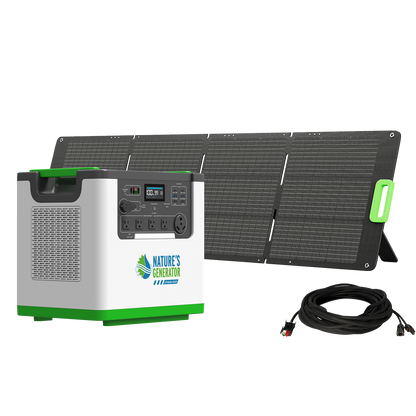 Nature's Generator L3600 Solar Generator Bundle, 3600W, 3072Wh