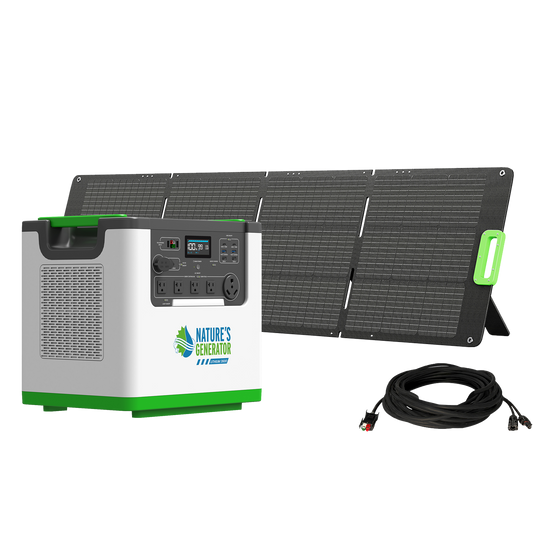 Nature's Generator L3600 Solar Generator Bundle, 3600W, 3072Wh