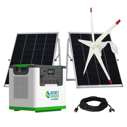 Nature's Generator L3600 Solar & Wind Generator Bundle, 3600W