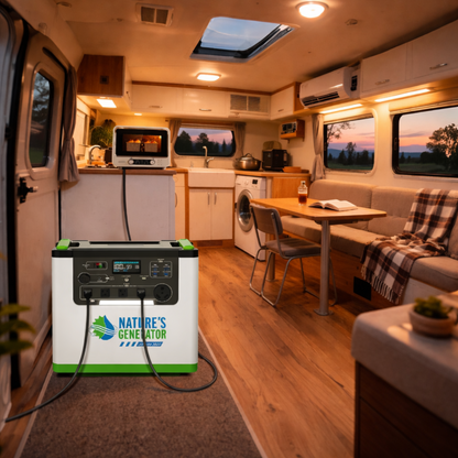 Nature's Generator L3600 Solar Generator Bundle, 3600W, 3072Wh