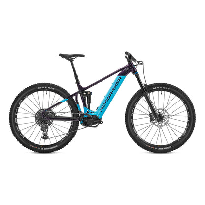 Mondraker Dusk R SE Electric Mountain Bike, 630Wh, Purple/Blue