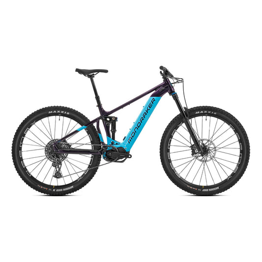 Mondraker Dusk R SE Electric Mountain Bike, 630Wh, Purple/Blue