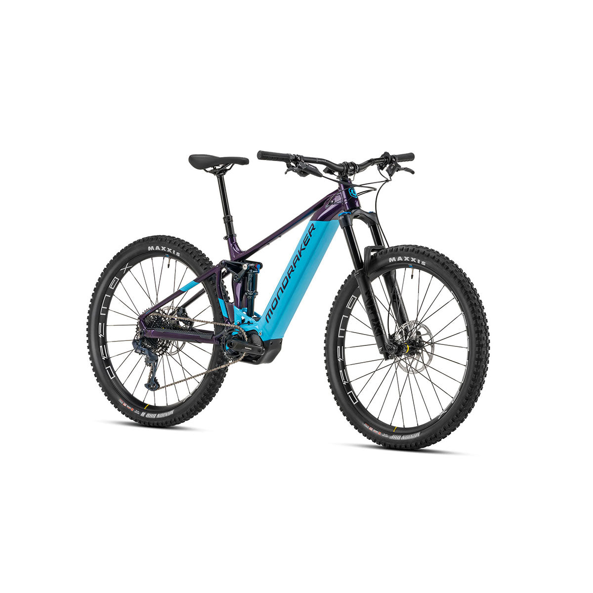 Mondraker Dusk R SE Electric Mountain Bike, 630Wh, Purple/Blue