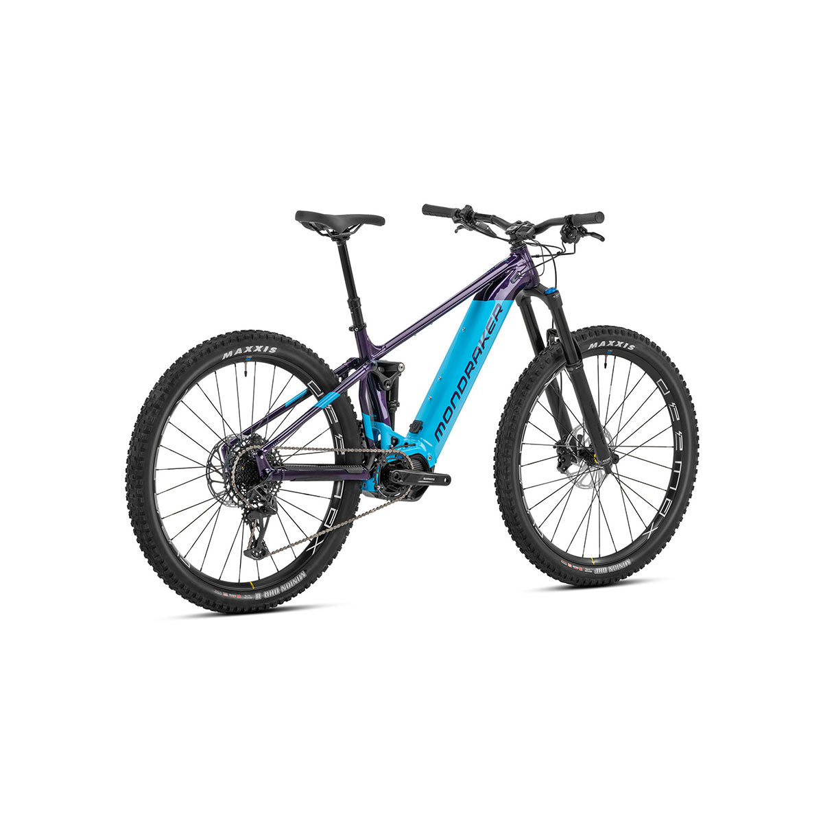 Mondraker Dusk R SE Electric Mountain Bike, 630Wh, Purple/Blue