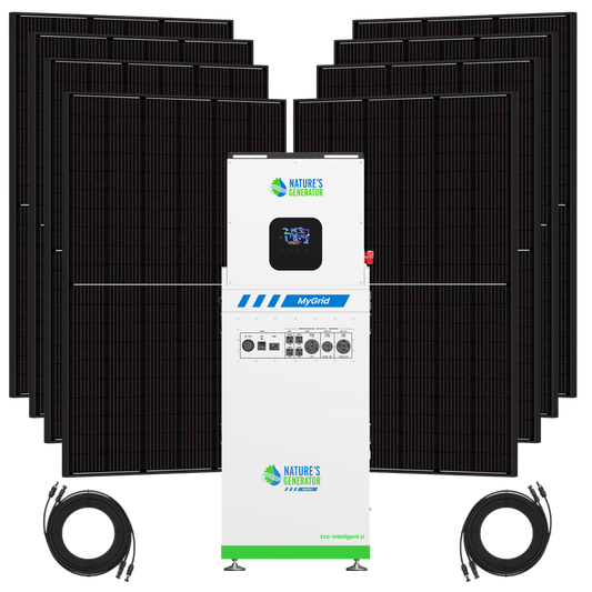 Nature's Generator MyGrid 10K Gen 2 Solar Panel Bundle