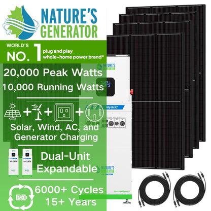 Nature's Generator MyGrid 10K Gen 2 Solar Panel Bundle