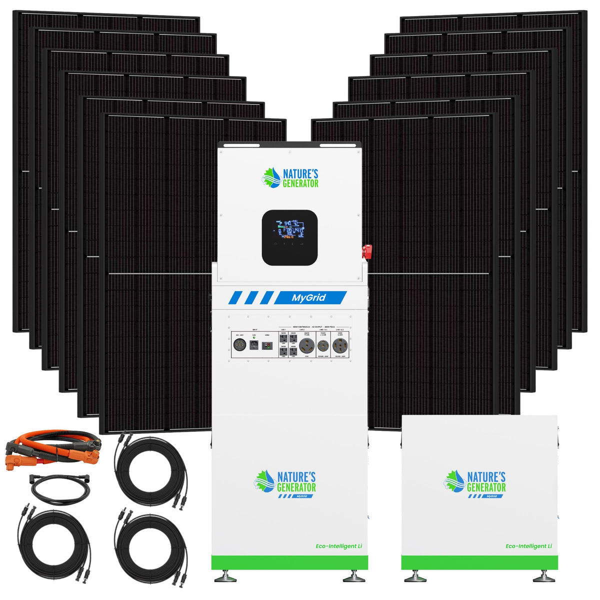 Nature's Generator MyGrid 10K Gen 2 Solar Panel Bundle