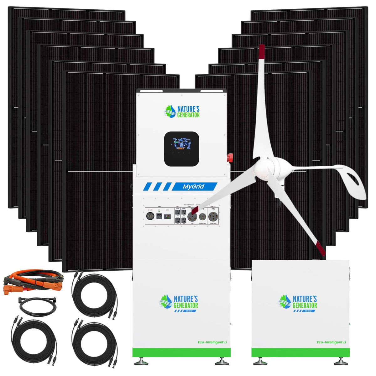 Nature's Generator MyGrid 10K Gen 2 Solar & Wind Bundle