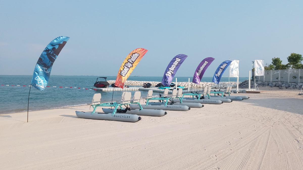 ONA Inflatable Pedal Boat, 3.7 m, 1-, 2- or 4-Seat Options