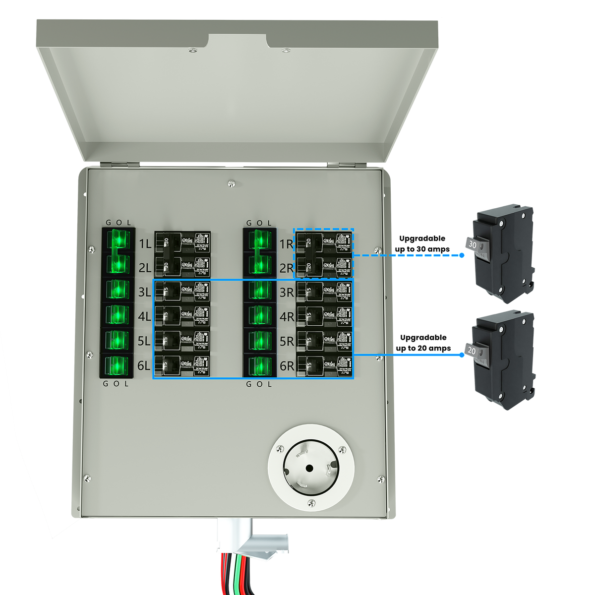 Nature's Generator Powerhouse Gen 2 Solar Generator & Transfer Switch