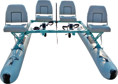 ONA Inflatable Pedal Boat, 3.7 m, 1-, 2- or 4-Seat Options