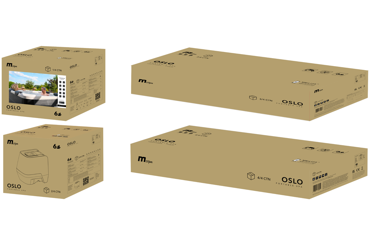 MSpa OSLO Frame Series Rigid Hot Tub, Up to 6 Adults