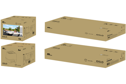 MSpa OSLO Frame Series Rigid Hot Tub, Up to 6 Adults