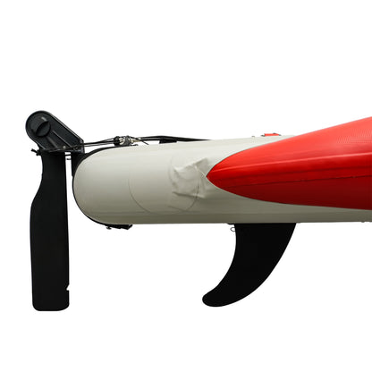 Nautiqua ARUBA Inflatable Fishing Pedal Kayak & Paddleboard, Red