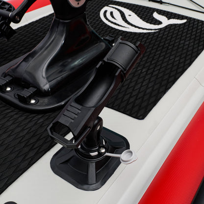 Nautiqua ARUBA Inflatable Fishing Pedal Kayak & Paddleboard, Red