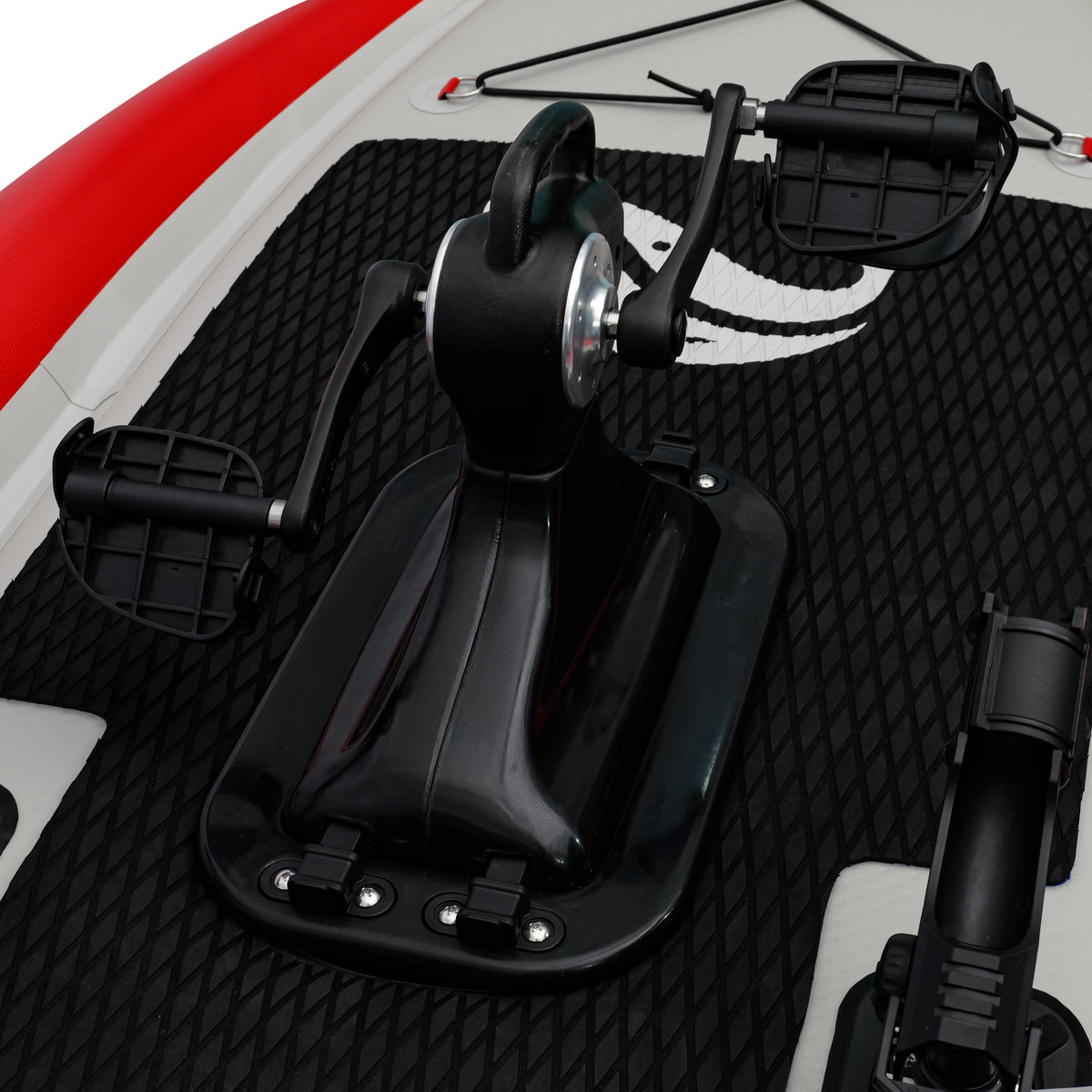 Nautiqua ARUBA Inflatable Fishing Pedal Kayak & Paddleboard, Red