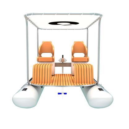 PRO Inflatable Boat, 4 m, 4-Person, Optional Electric Motor