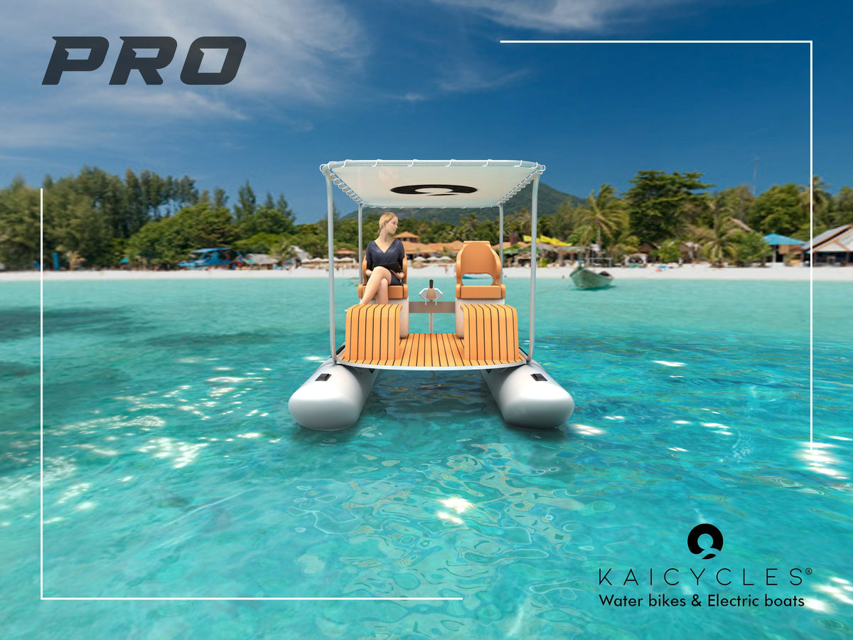 PRO Inflatable Boat, 4 m, 4-Person, Optional Electric Motor