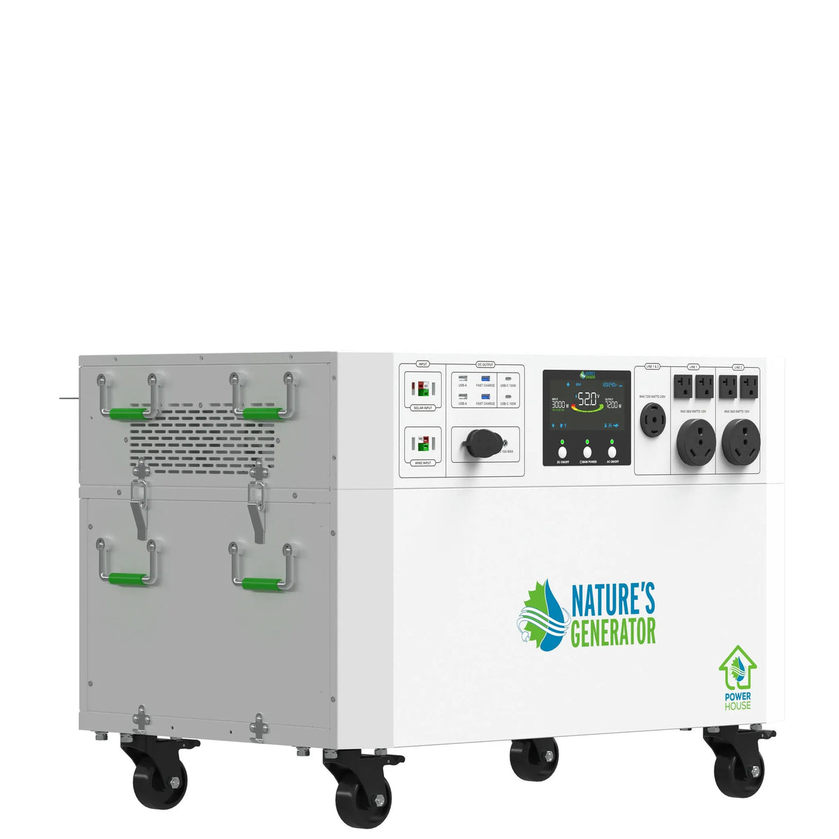 Nature's Generator Powerhouse Gen 2 Battery Backup System, 7200W