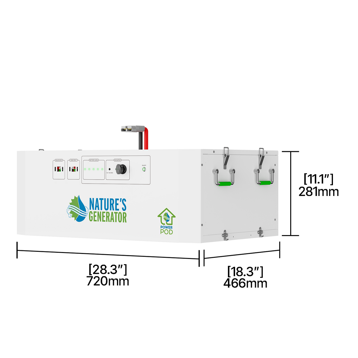 Nature's Generator Powerhouse Power Pod & 440W Solar Panel Bundle
