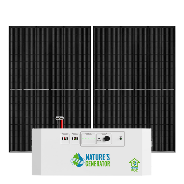 Nature's Generator Powerhouse Power Pod & 440W Solar Panel Bundle