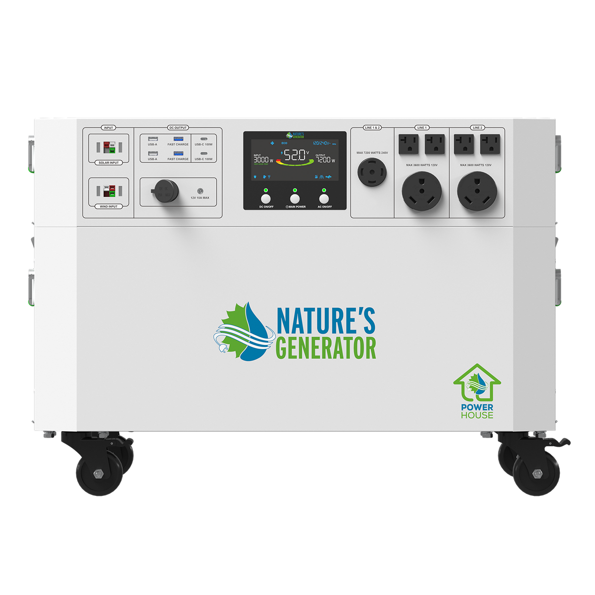 Nature's Generator Powerhouse Gen 2 Solar Bundle, Panel & Pod Options