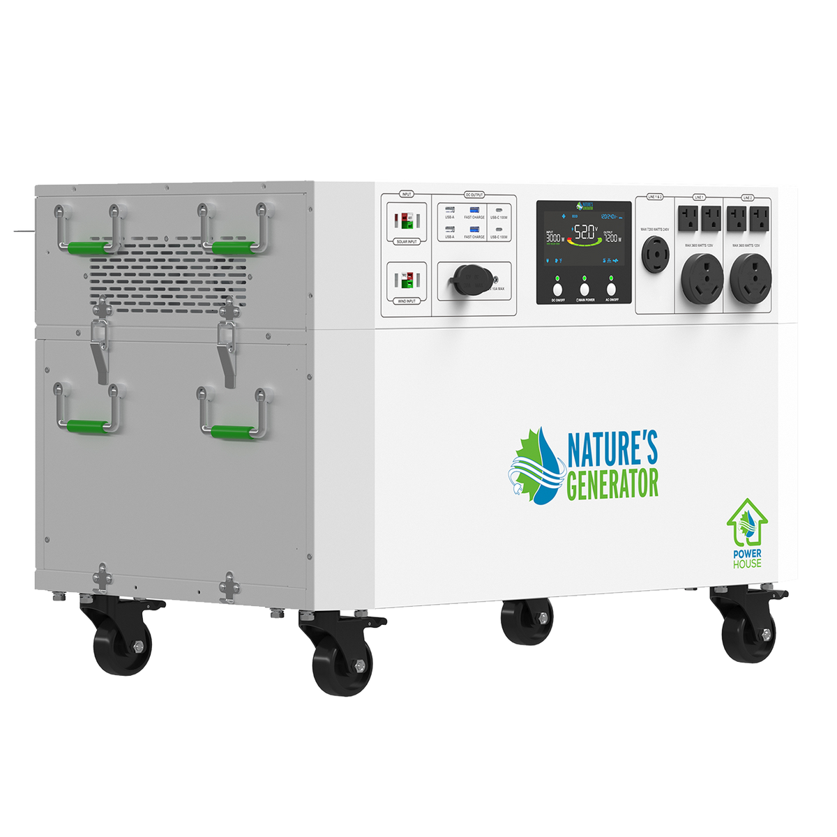Nature's Generator Powerhouse Gen 2 Solar Bundle, Panel & Pod Options